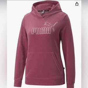 Puma essentials plus velour hoodie